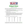 Ridged Slats - Single Wall Bottom Locking Privacy Slat for