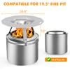 Dirza Heat Deflector Compatible with Solo Stove Bonfire and Other