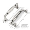 khtumeware 10 Pack 4 Inch(102mm) Polished Nickel Cabinet Pulls Heavy