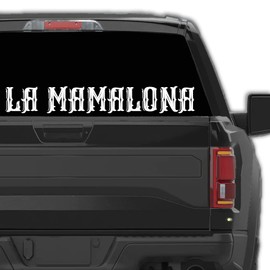 La Mamalona Decal Mexico Decal Sticker Vinyl for Your Truck Calcomania para Troca o Carro (4 inchx 28 inch ), White