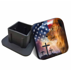 Swono Trailer Hitch Covers Funny Cross on National Flag Background 2 inch Hitch Cover for Pickup TSHOUJV Cars