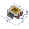 eMagTech 20pcs 4 Pin SMT SMD Side Tactile Push Button
