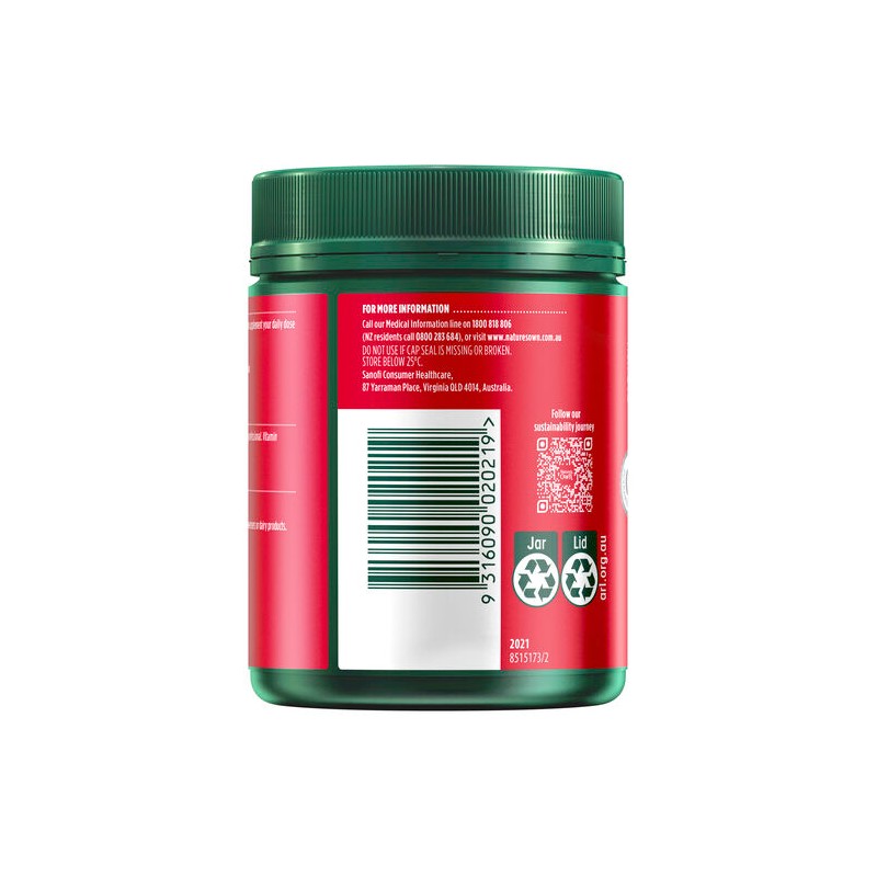 Nature's Own Vitamin D3 1000IU 400 Capsules