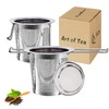 TopBine 2 pcs Tea Infuser, 304 Stainless Steel Tea Strainer