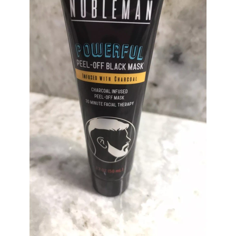 The Nobleman Charcoal Infused Peel Off Black Mask 2oz/60ml-Power