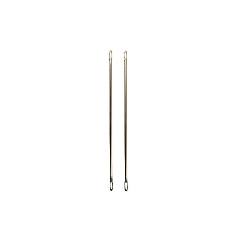 NX Garden 2pcs Double-Eyed Transfer Needle for Brother Knitting Machine