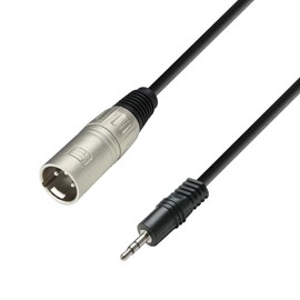 Adam Hall 3 Star BWM 0100 Balanced Cable XLR Male x Mini Jack TRS 1 m