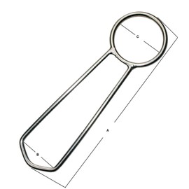 ARBO-INOX Trapezoidal Ring Stainless Steel Polished