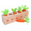 Wooden Pull Carrot Game Number Fine Motor Skill Toy Matching