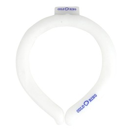 Kajimeiku Ice Neck Ring, Naturally Freezing at 66°F (28°C), Cold Ring, Cooling Tube, Heat Stroke Prevention, Heat Prevention, Commuting to Work or School, Watching Sports, Outdoors, Fireworks Displays, Festivals, white
