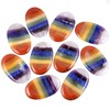Rockcloud 1 PC 7 Chakra Thumb Stone Pocket Palm Stone