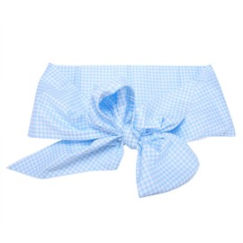 Newborn Swaddle Sash Maternity Bow Sash Newborn Infant Blanket Swaddling Blankets for Photo Shot Stretch Wrap Blankets & Swaddling (Light Blue Plaid)