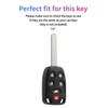 Key Fob Cover for Honda Odyssey: 6 Buttons Silicone Remote