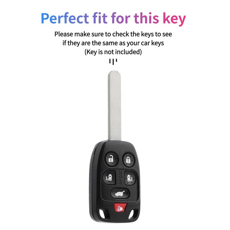 Key Fob Cover for Honda Odyssey: 6 Buttons Silicone Remote
