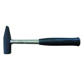 Stubai 100208 Engineer's Hammer with Tubular Steel Shaft/Rubber Grip, Black/Silver