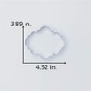 LILIAO Big Oval Plaque Cookie Cutter - 4.5 x 4
