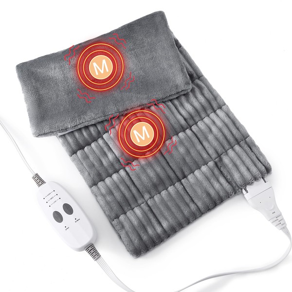 Massaging Weighted Heating Pads for Back Pain Relief and Cramps,