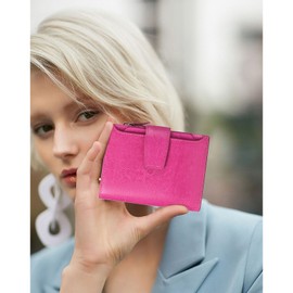 FALAN MULE Small Wallet for Women Leather Bifold Compact RFID Blocking Small Womens Wallet Purse