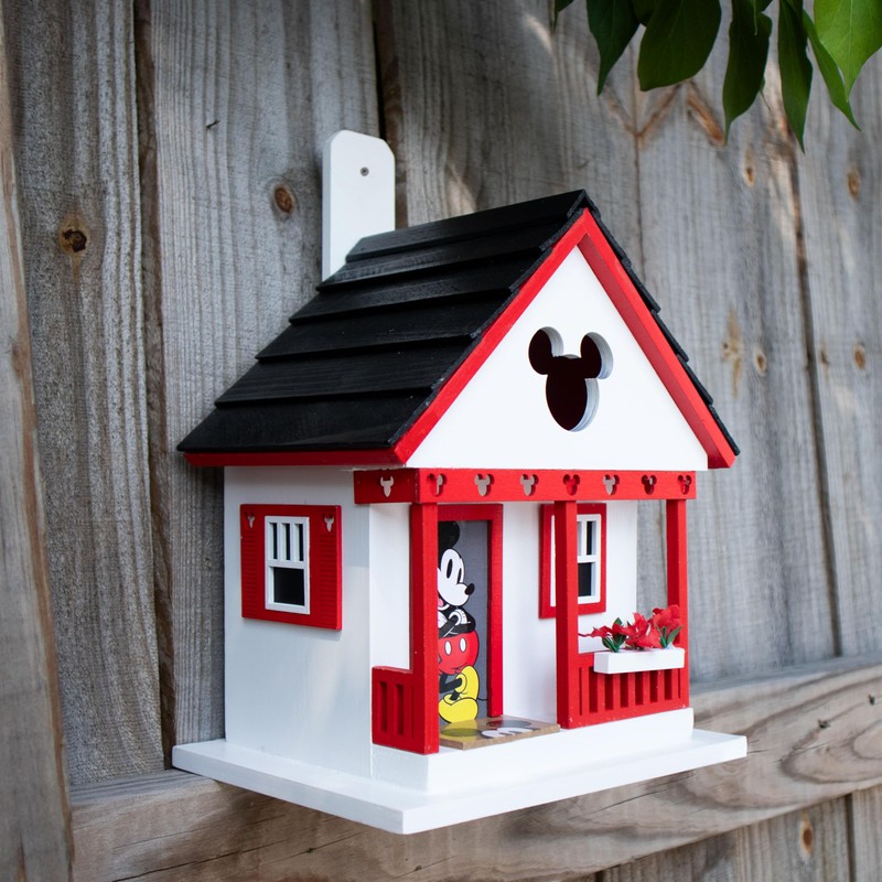 Home Bazaar Mickey Deluxe Cottage Bird House, Good Day