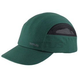TITUS Lightweight Safety Bump Cap - Baseball Style Protective Hat (Hunter Green Vented)