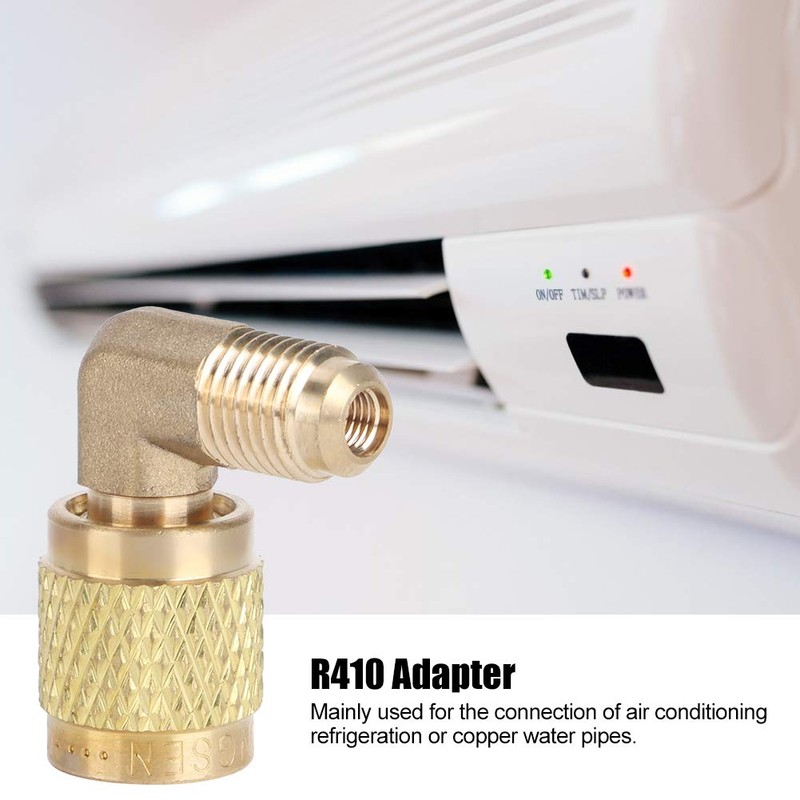 GLOGLOW Air Conditioning Adapter, R410 Male Thread 1/4 to Female