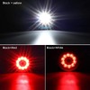 Partsam 2Pcs 4" Inch Round LED Trailer Tail Lights White