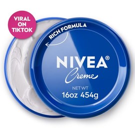 NIVEA Creme Crema hidratante para cuerpo, rostro y manos, frasco de 16 onzas