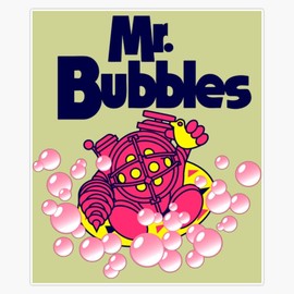 Leyland Designs Mr- Bubbles Bumper Sticker Window Water Bottle Decal 5""
