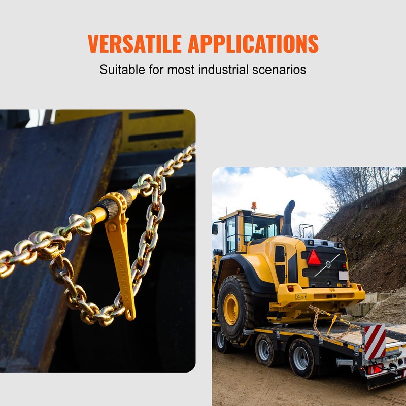 VEVOR Ratchet Chain Binders, 1/4"-5/16", 2600 lbs Safe Working Load,