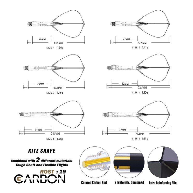 CUESOUL ROST AK57 T19 Integrated Flight Kite Shape with Built-in