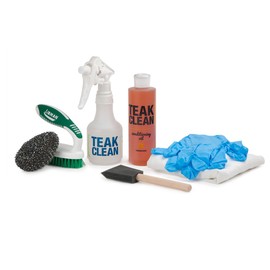 Deluxe Teak Cleaning Kit | Cleaning Solution, Oil & Tools