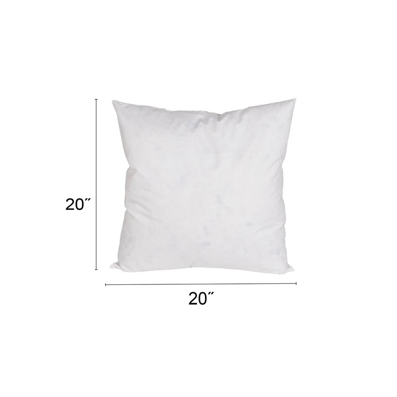 Creative Co-Op 20" x 20" Duck Feather Pillow Insert, 20"