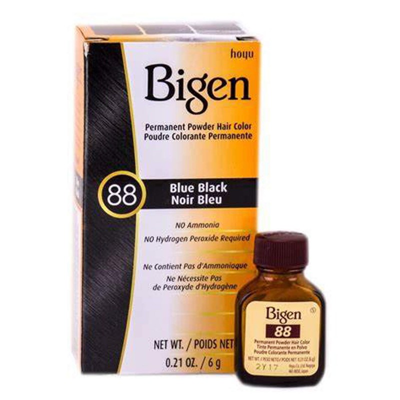Tinte Bigen En Polvo Negro Azulado ·88· Permanente 6g