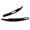 2Pcs/Set Front Headlight Eyebrow Eyelid Strips Cover Trim Glossy Black
