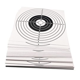 100 Sheet 12 x 12 Inch Shooting Paper Target 250g Copper-Print Paper Shooting & Crossbow Targets (10 Rings)