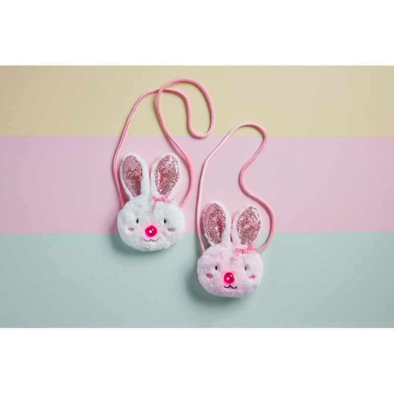 Mud Pie White Light Up Bunny Purse