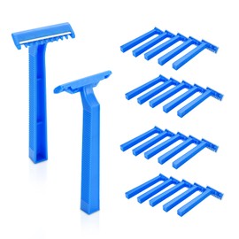 Pack of 100 Disposable Razors - Versatile and Hygienic Razors for Medical, Tattoo and Everyday Use - Perfect for Precise and Comfortable Shaving | Disposable Razors in Blue
