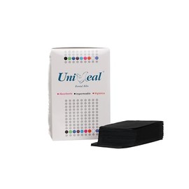 CAMPO DENTAL NEGRO UNISEAL 125 PIEZAS (BABEROS)