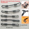 Taicols Bungee Cord with Hooks Camping Accessories, 5 Pcs Adjustable