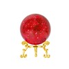 LONGWIN 60mm Ice Cracking Crystal Ball Decorative Glass Ball Home