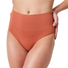 SPANX Everyday Shaping Brief - Core Control Shapewear Underwear - Invisible Under Clothes - Seamless Design - Sedona - Large