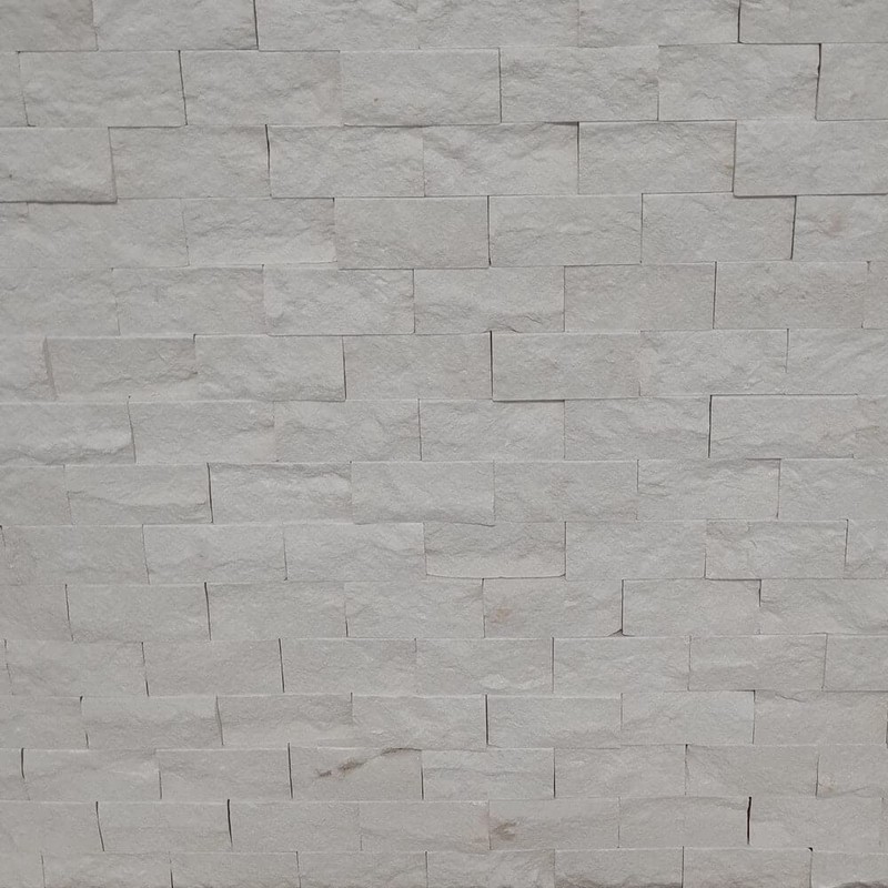 Limra White Limestone Split Face 300x300mm Matt Decorative Wall Tile