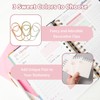 GUTE Heart Paper Clips 210Pcs 3 Colors Stainless Steel Office