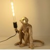 CHABEI Modern Table Light, Monkey Desk Lamp, Resin Sitting Monkey