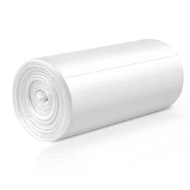 Small Trash Bags 80 Counts, Waikas Garbage Bags for Bathroom Car Mini Trash Can, Clear Plastic Bag for Bedroom Living Room, 4 Gallons, Clear