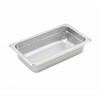 Winco SPJH-402 1/4 Size x 2-1/2" D Stainless Steel Steam
