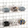 AceOrbit 6 Pack Grid Wall Bins with Hooks, Clear Plastic