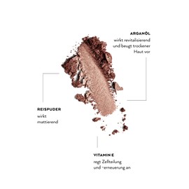 und GRETEL Naturkosmetik IMBE Eye Shadow - Eye Shadow Highly Pigmented, Natural, Certified & Vegan - Colour Bark 01