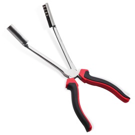 MUQIDA Spark Plug Wire Removal Pliers, High Voltage Cylinder Cable Removal Tool Spark Plug Pliers, Universal Automotive Sleeve Type Spark Plug Wire Remover Puller, Car Accessories