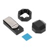 Aluminum Cue Chalk Holder Clip Octagon 2 Layers Silent Billiard